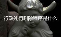 行政处罚删除程序是什么意思呀怎么写的呢视频